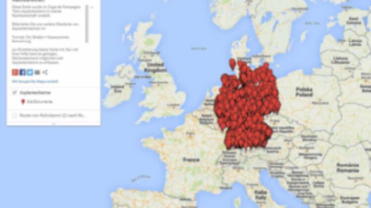Screenshot von My Maps / Google