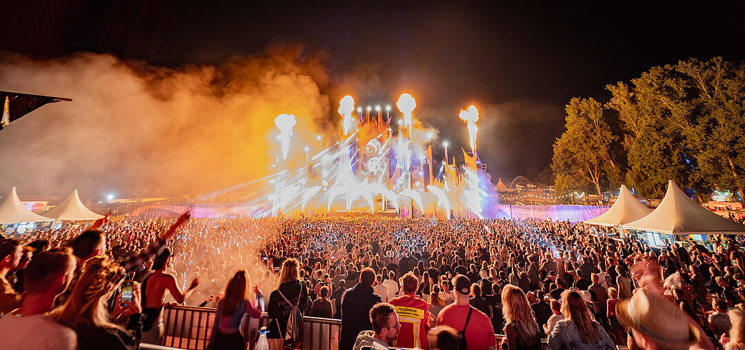 Beste Partystimmung auf dem Festival-Gelände!