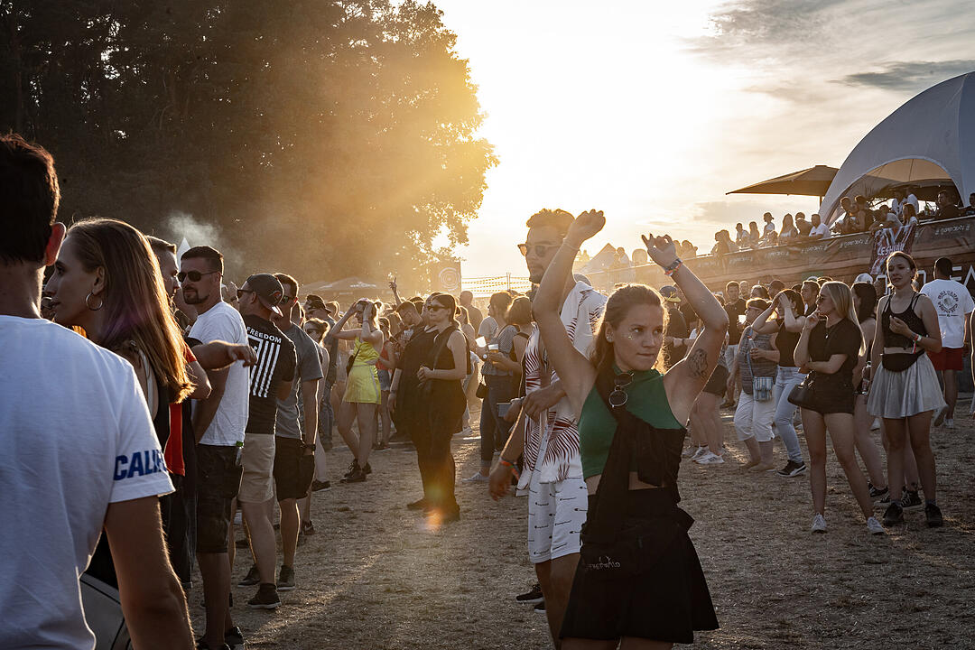 Beste Partystimmung auf dem Festival-Gelände!