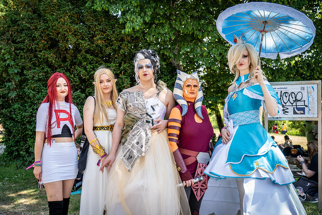 Ganz viele Cosplayer aus Nah und Fern feiern ihr Hobby!