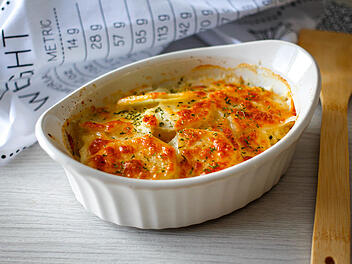 Kartoffelgratin schmeckt mit Fenchel noch besser.