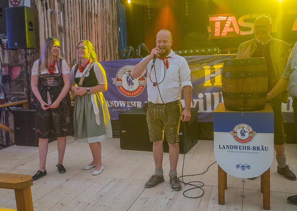 Die Cover- und Partyband "Tasty 7" spielten am Samstag.