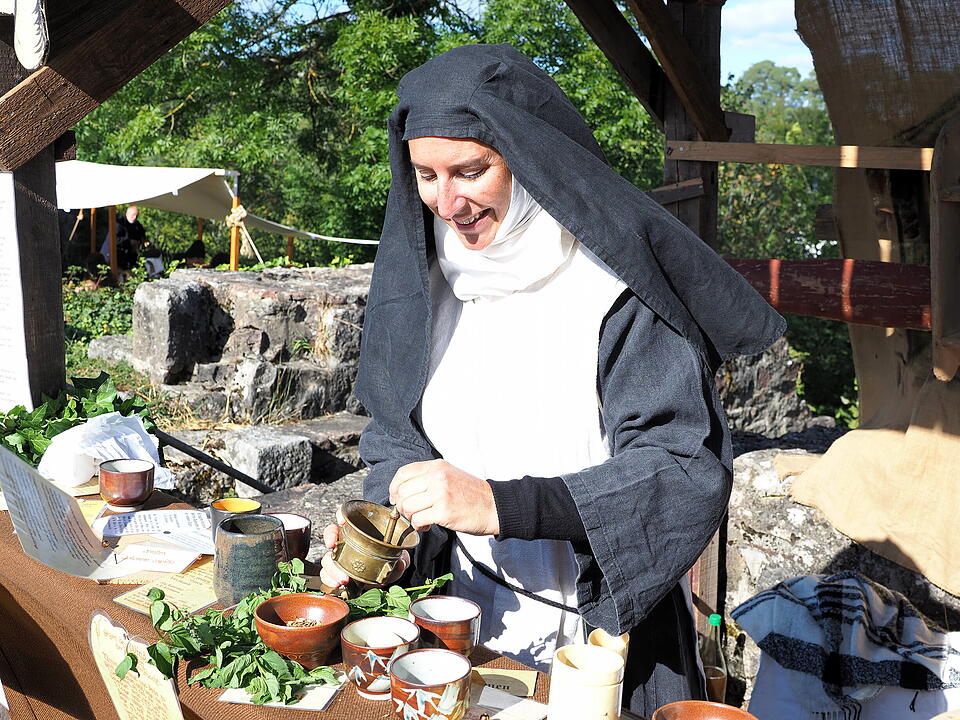 Auf der Burgruine in Bad Kissingen