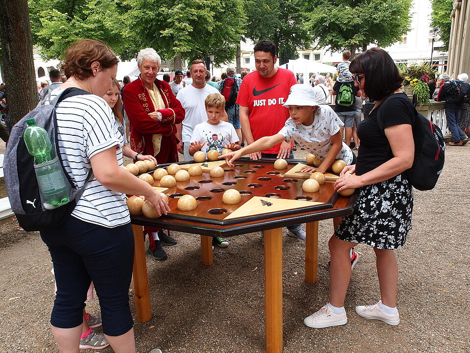 Historienspektakel im Kurpark