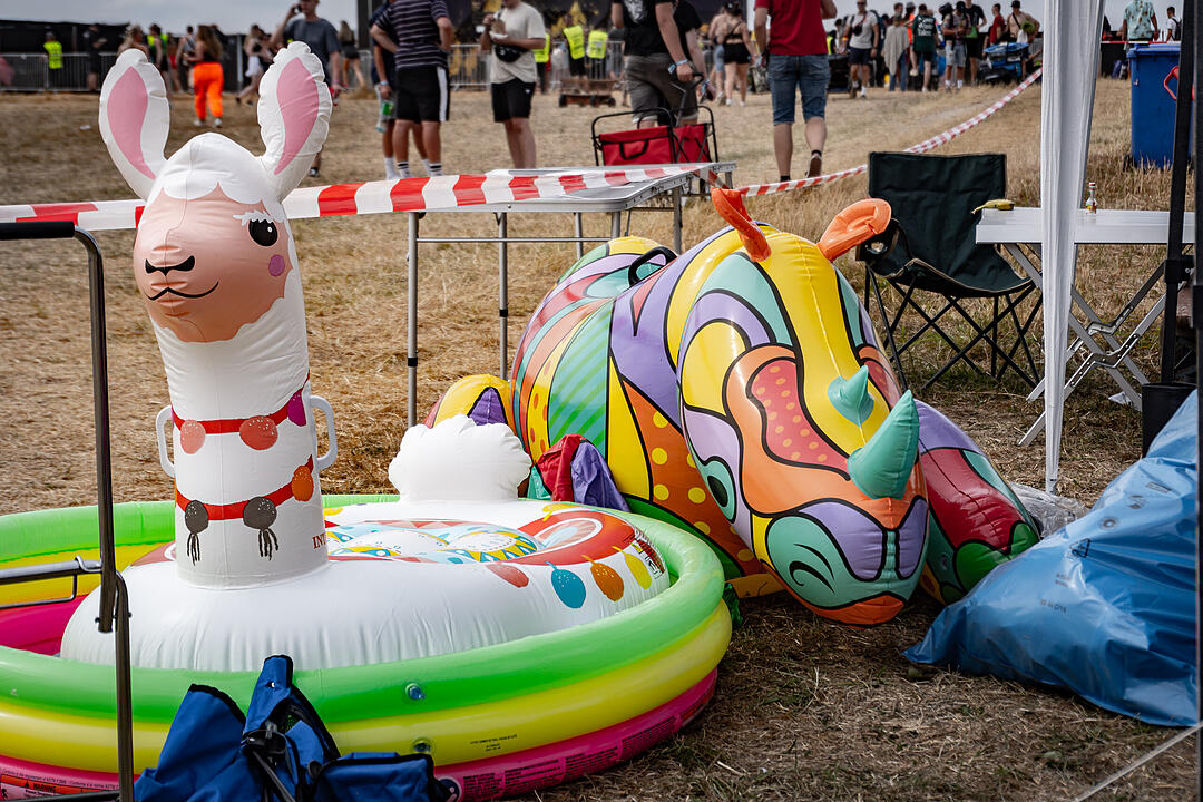 Beste Partystimmung auf dem Festival-Gelände!