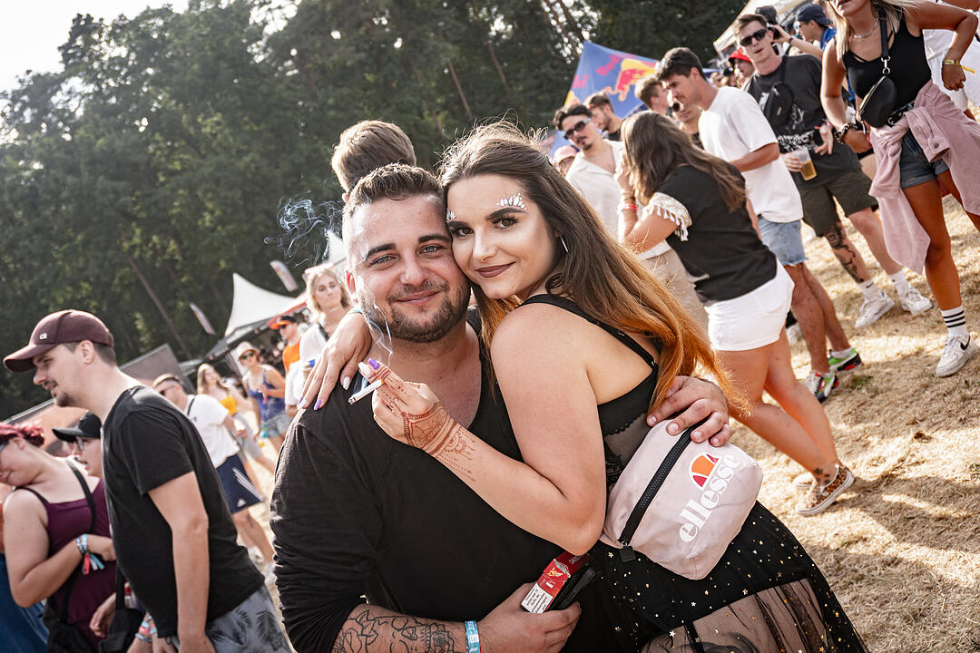 Beste Partystimmung auf dem Festival-Gelände!
