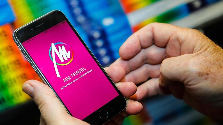 So sieht die Startseite der Travel-Apps aus. Foto: Matthias Hoch