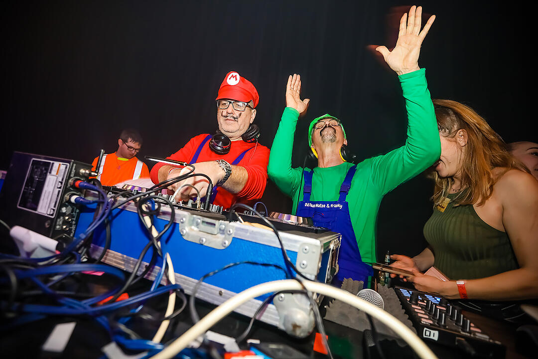 Beste Partystimmung in der Stadthalle