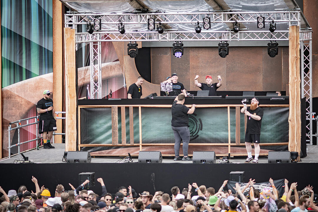 Beste Partystimmung auf dem Festival-Gelände!