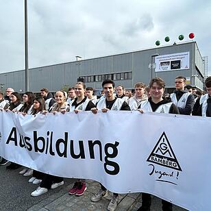 Protestaktion bei Bosch Bamberg