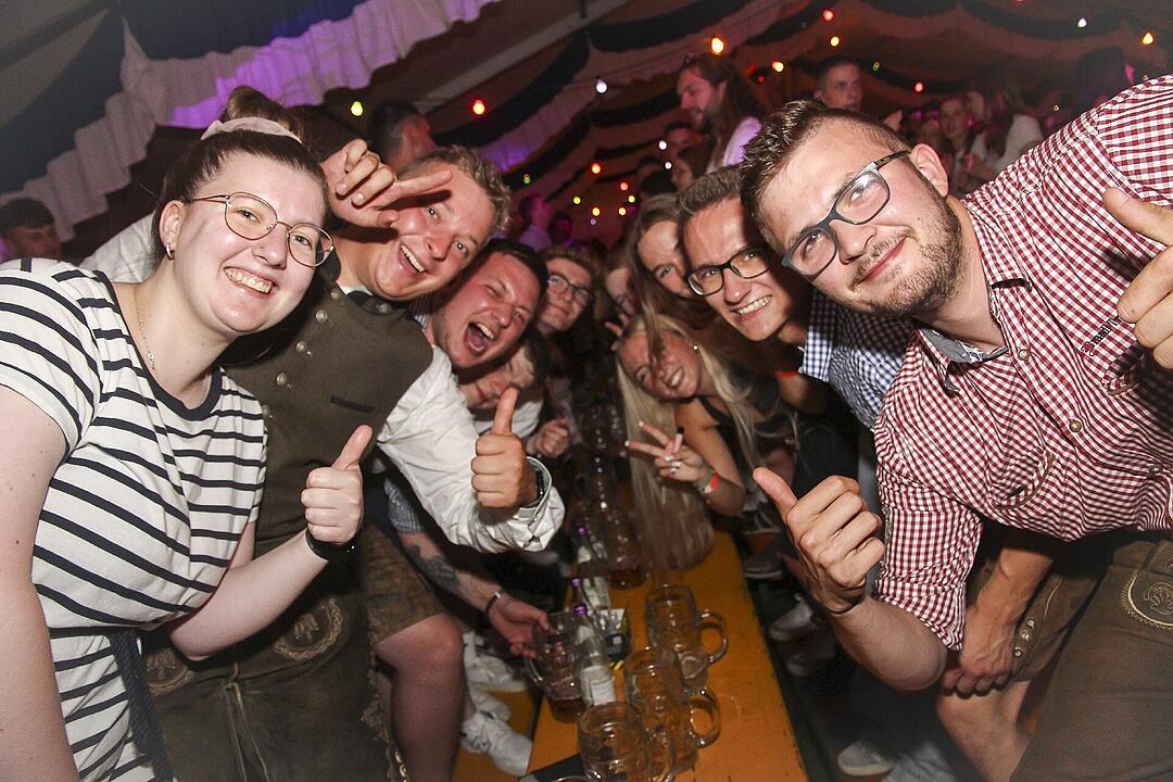 Am Montag spielte die Band "Radspitz".