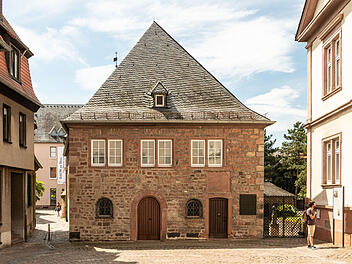 Blick auf die Wormser Synagoge.