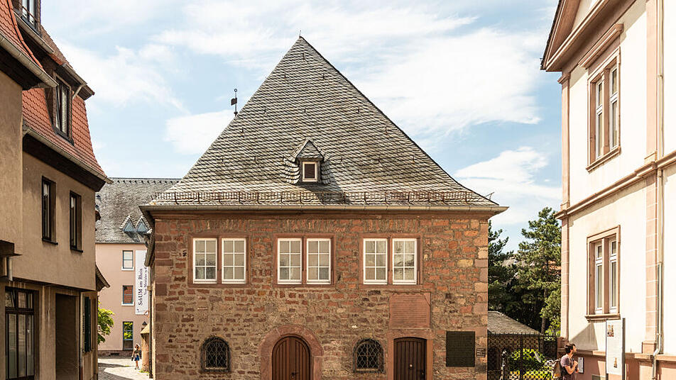 Blick auf die Wormser Synagoge.