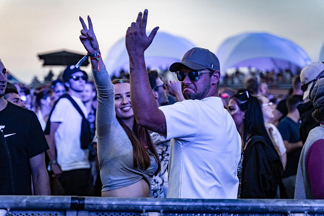 Beste Partystimmung auf dem Festival-Gelände!