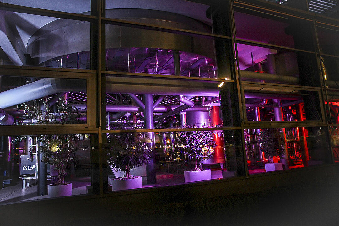 Auf dem Gelände der Kulmbacher Brauerei