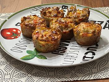 Chili-con-Carne-Muffins schmecken super lecker.