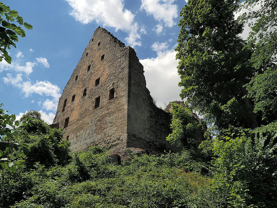 Die Lichtenburg ist eine Ruine auf dem Schloßberg.