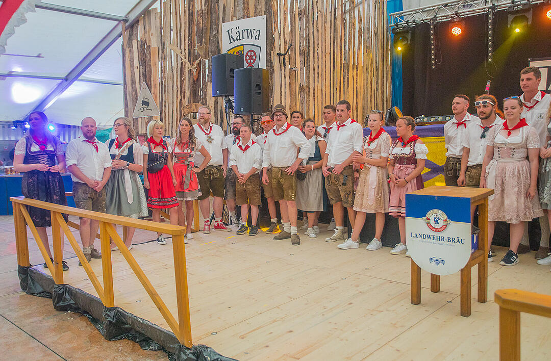 Die Cover- und Partyband "Tasty 7" spielten am Samstag.