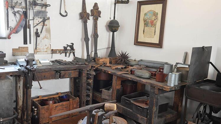 Originalgetreu nachgebaut - eine Flaschner-Werkstatt
