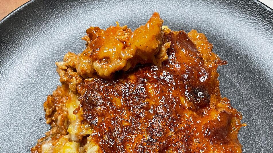 Lasagne mal anders: mit Hackfleisch und Gemüse.