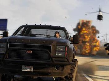 Action wie im Kino: GTA5 bietet wilde Schießereien und Verfolgungsjagden. Foto: dpa/Rockstar Games