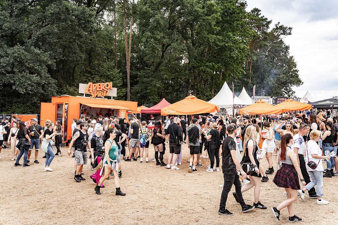 Beste Partystimmung auf dem Festival-Gelände!