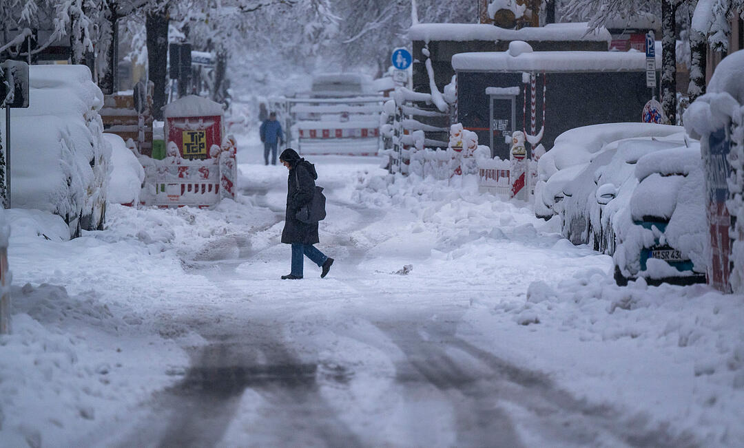 Wintereinbruch in Süddeutschland - München