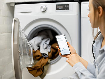 Waschmaschine, Smart, Internet, Daten, Datenverbrauch, GigaByte