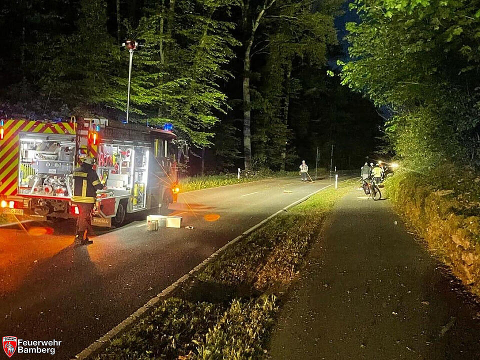Zahlreiche Einsätze durch Unwetter in Franken: Umgestürzte Bäume fordern Feuerwehr