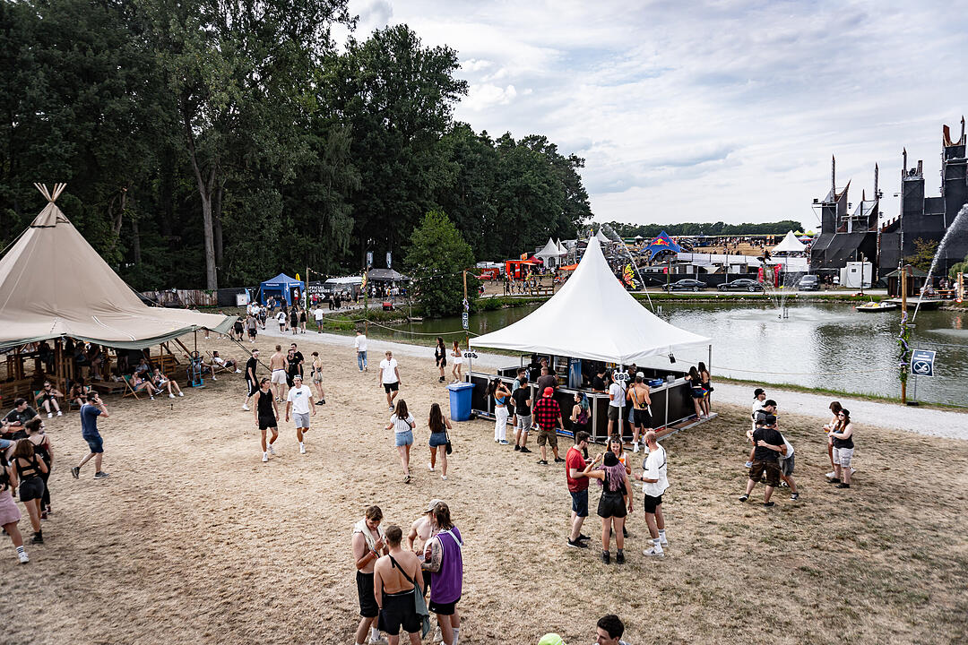 Beste Partystimmung auf dem Festival-Gelände!