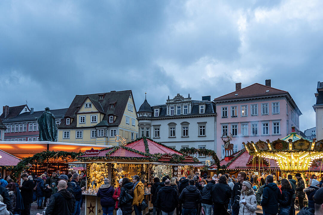 Zauberhafte Atmosphäre auf dem Marktplatz.