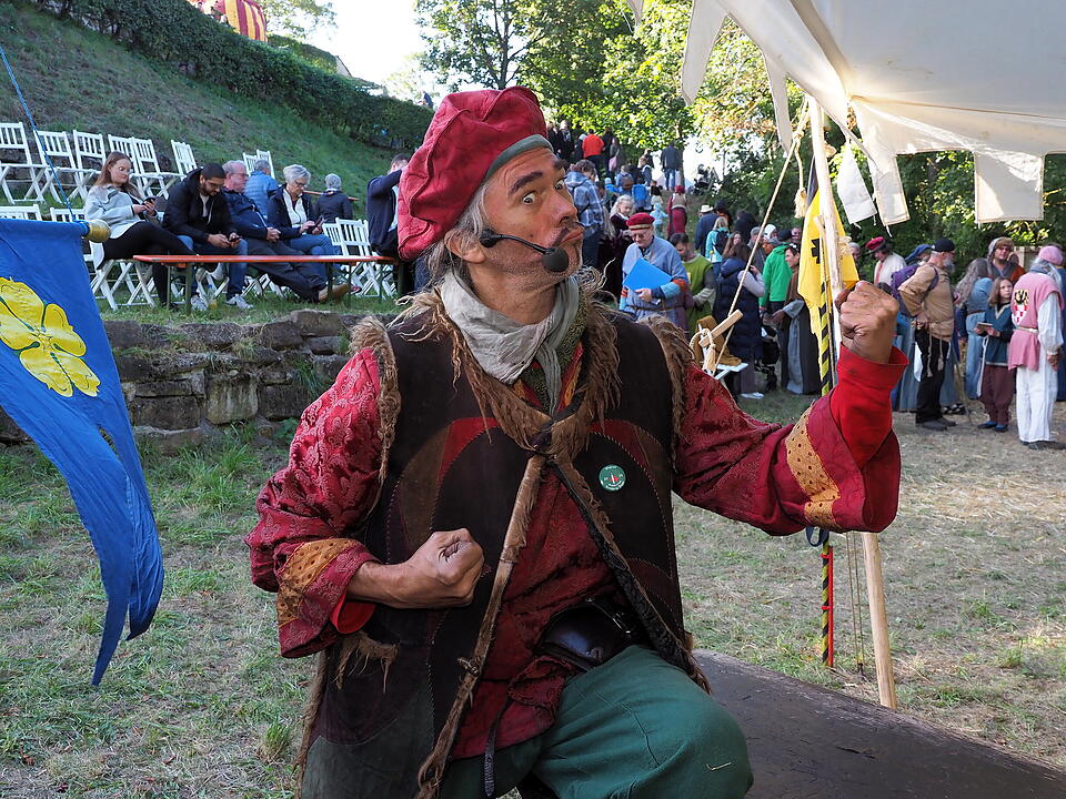 Auf der Burgruine in Bad Kissingen
