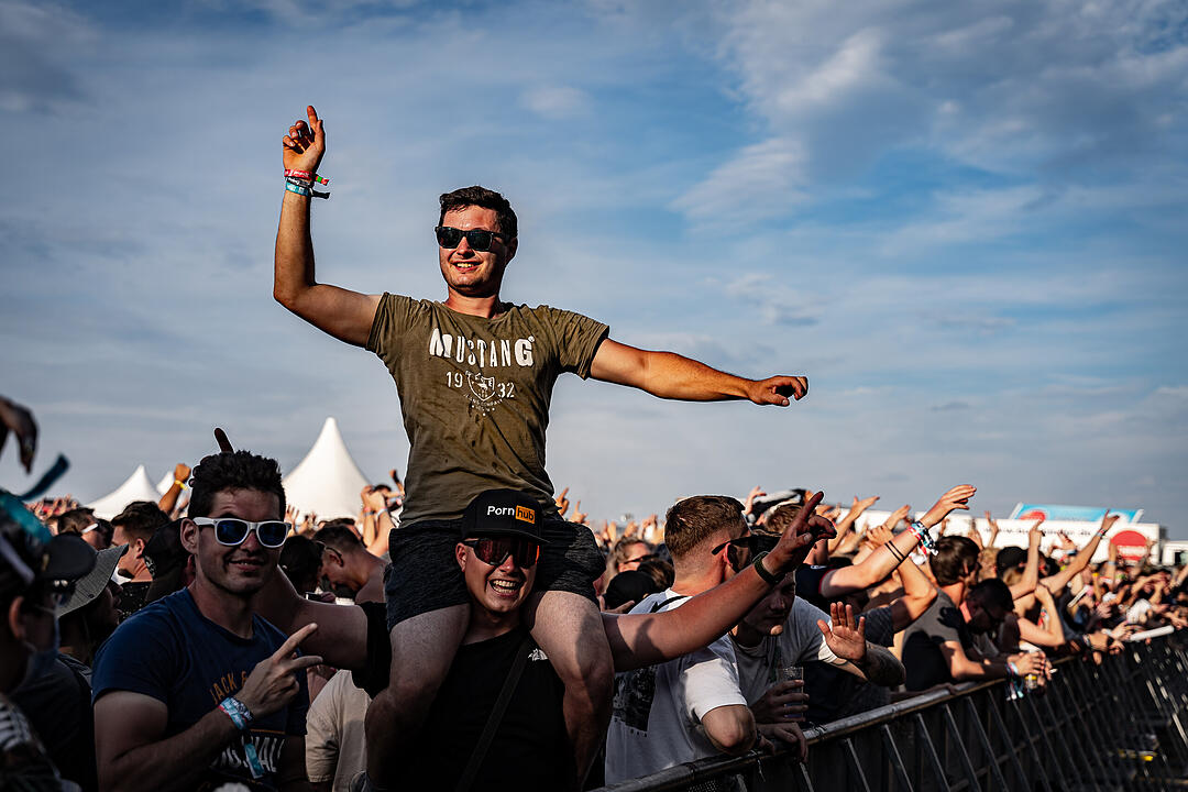 Beste Partystimmung auf dem Festival-Gelände!