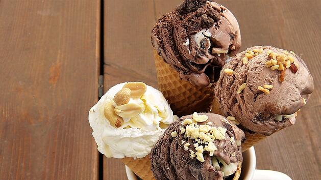 Ein Eis in der Waffel geht immer.
