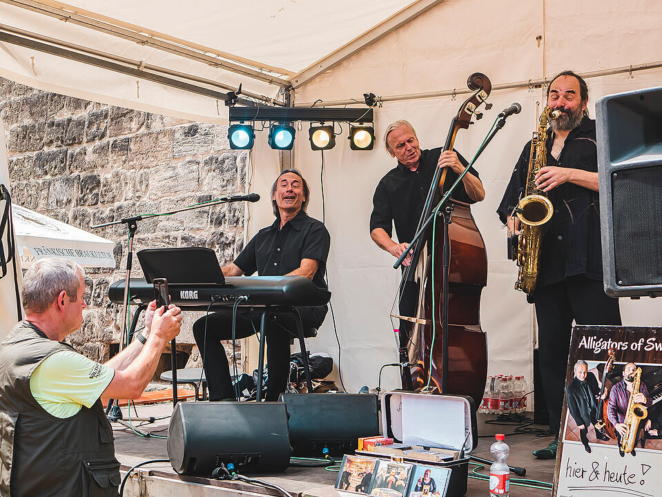 Fantastische Stimmung im Burggraben