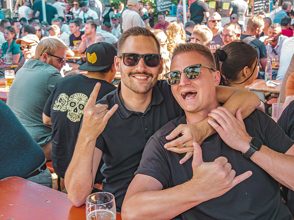Fantastische Stimmung im Burggraben