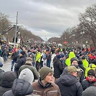 Bauernproteste - Großkundgebung in Berlin