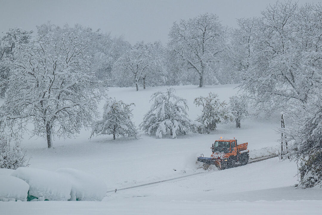 Wintereinbruch in Süddeutschland - Bayerischer Wald