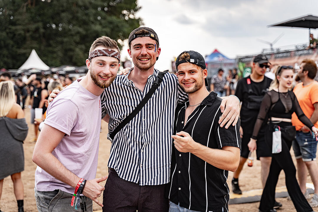 Beste Partystimmung auf dem Festival-Gelände!