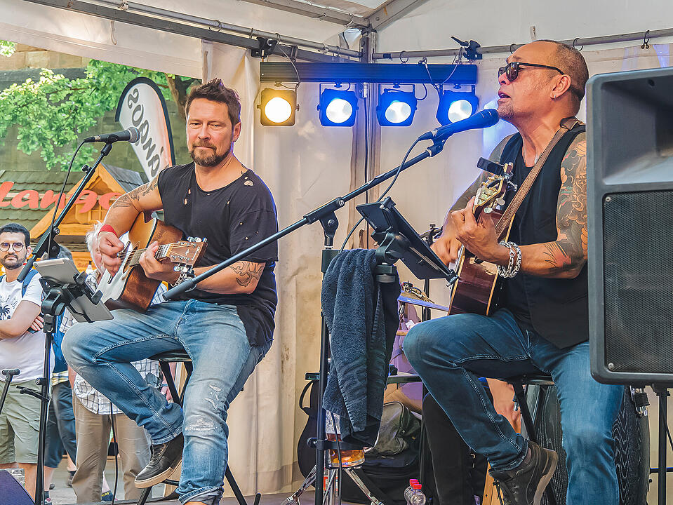 Fantastische Stimmung im Burggraben
