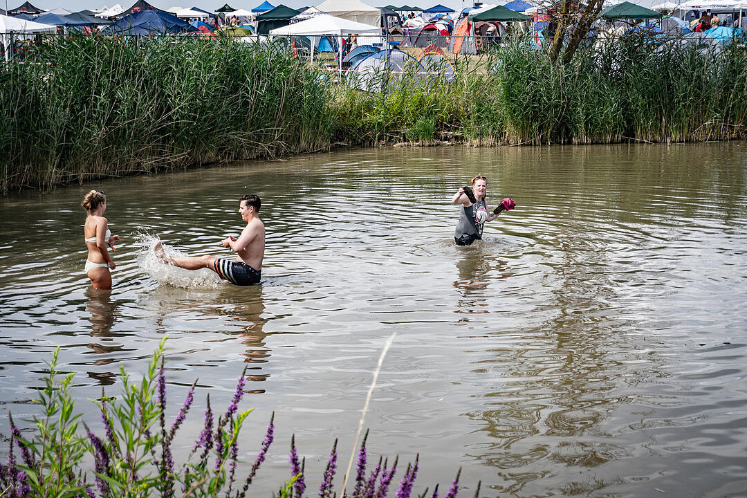 Beste Partystimmung auf dem Festival-Gelände!