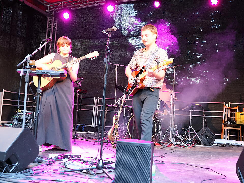 Das Fest fand im Schlosspark statt.