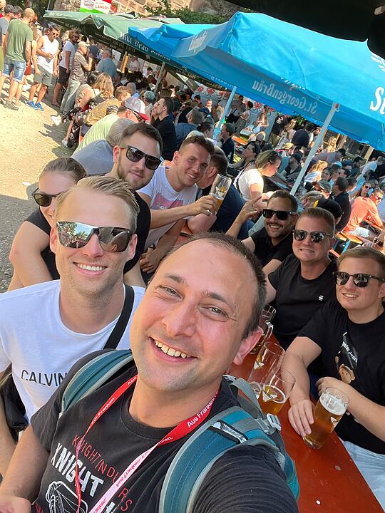 Fantastische Stimmung im Burggraben