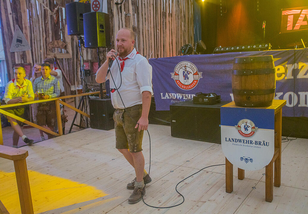 Die Cover- und Partyband "Tasty 7" spielten am Samstag.
