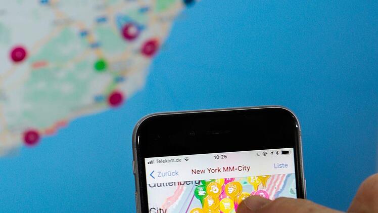 Mit der Travel-App findet man den Weg auch durch New York. Foto: Matthias Hoch