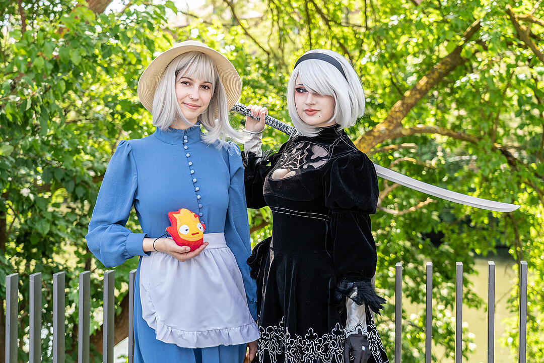 Ganz viele Cosplayer aus nah und fern feiern ihr Hobby!