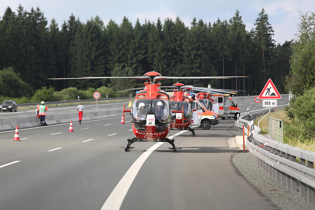 Jahrestag des schweren Bus-Unglücks auf der A9 bei Münchberg