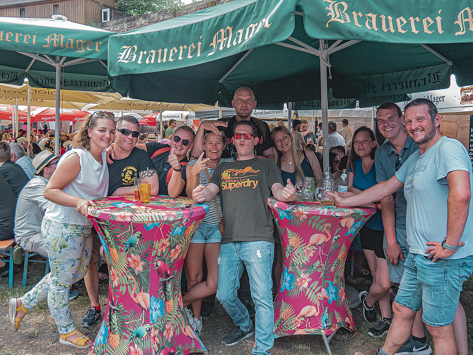 Fantastische Stimmung im Burggraben