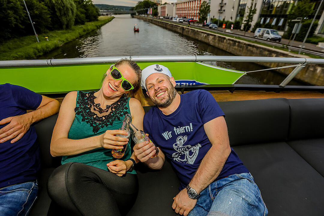 Auf drei Decks wurde richtig gefeiert!
