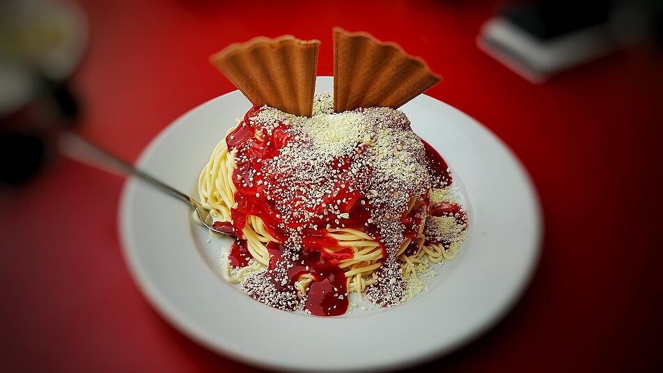 Nicht nur bei Kindern beliebt: Spaghetti-Eis.